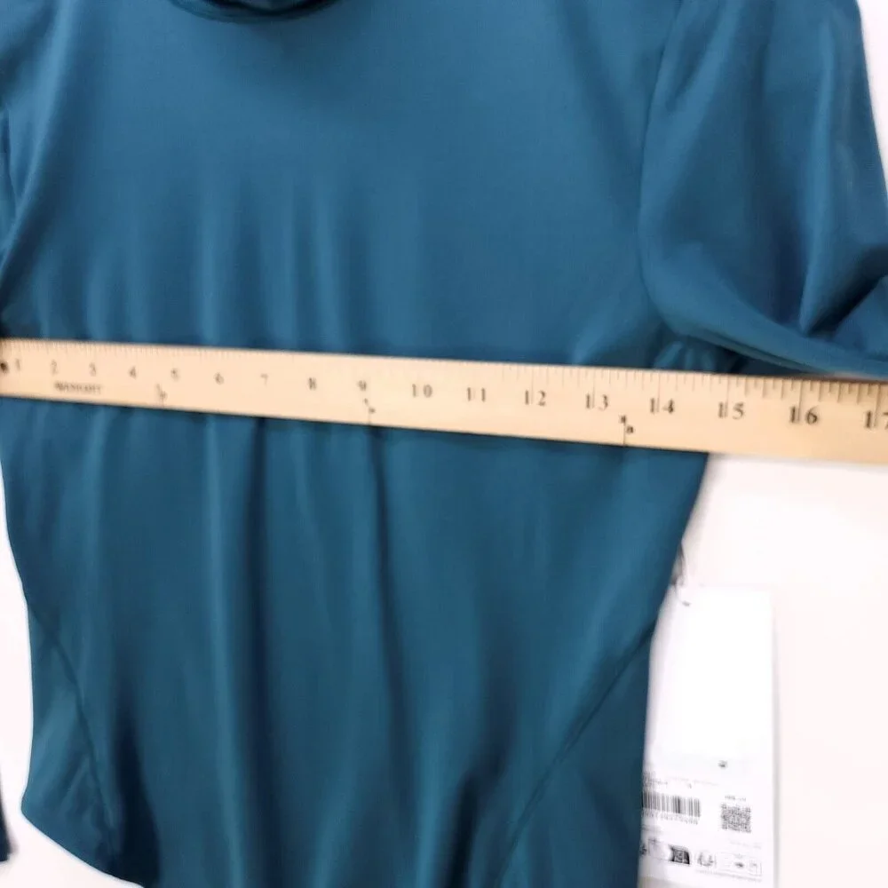 Lululemon Wundermost Ultra-Soft Nulu Turtleneck Bodysuit Green Size Medium Thong - Picture 7 of 15